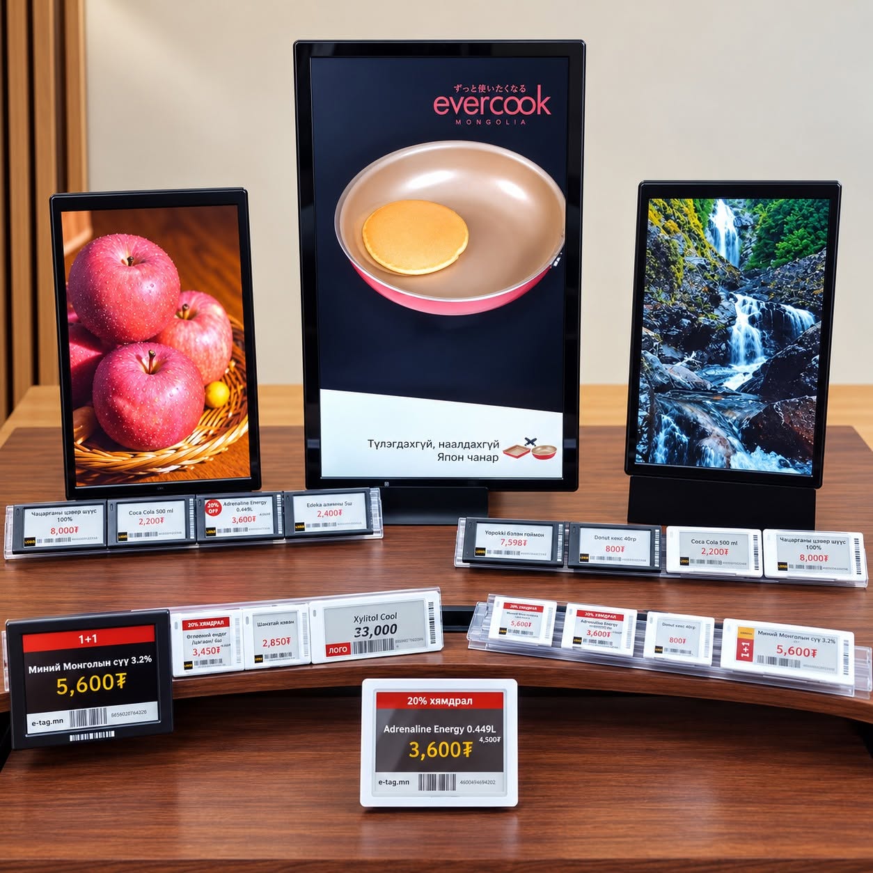 Digital price tag and retail display products